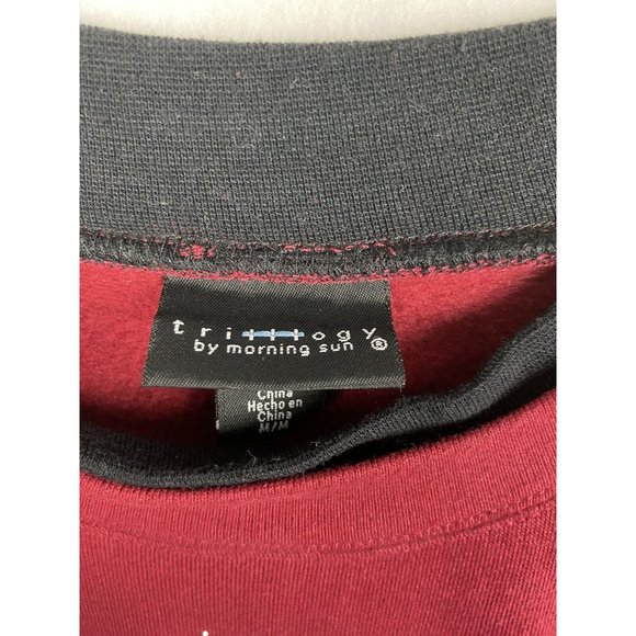 Vintage Trilogy By Morning Sun Cardinal Embroidered Sweatshirt Christmas - Picture 4 of 9